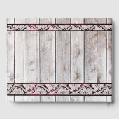 Bloemen, Kant & Hoefijzers, Bourgogne lint Gastenboek (Achterkant)