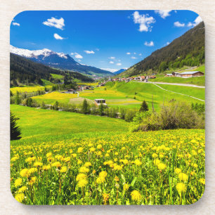 Bloemen Kanton Grisons, Dandelion, Zwitserland Bier Onderzetter