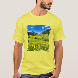 Bloemen   Kanton Grisons, Dandelion, Zwitserland T-shirt