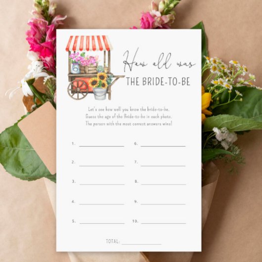 Bloemen kar - Hoe oud was de bruid te zijn