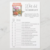 Bloemen kar - Wat zei de bruidegom bruidsspel (Voorkant)