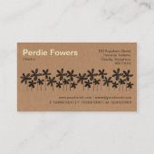  bloemen - Kartonnen doos Textuur Visitekaartje (Achterkant)