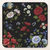 Bloemen Kartonnen Onderzetters (Voorkant)