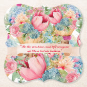 BLOEMEN KARTONNEN ONDERZETTERS (Voorkant)