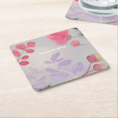 Bloemen Kartonnen Onderzetters (Schuin)