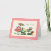 bloemen kasten gedag kaart (Voorkant)