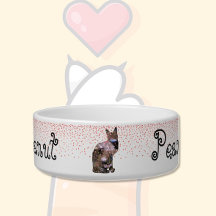 Bloemen Kat 2 & Harten Pet Bowl