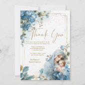 Bloemen Katholieke Maria Uitvaart Condoleance Symp Bedankkaart (Voorkant)