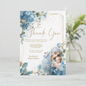 Bloemen Katholieke Maria Uitvaart Condoleance Symp Bedankkaart (Staand voorkant)