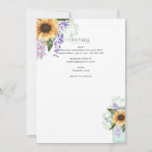  Bloemen Katholieke Nuptial Mass Bruiloft Kaart (Achterkant)