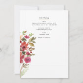  Bloemen Katholieke Nuptial Mass Bruiloft Kaart (Achterkant)