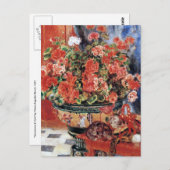 Bloemen & Katten - Impressionistische Kunst - Reno Briefkaart (Voorkant / Achterkant)