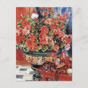 Bloemen & Katten - Impressionistische Kunst - Reno Briefkaart
