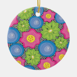 Bloemen Keramisch Ornament