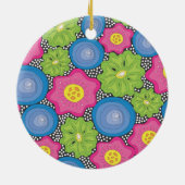 Bloemen Keramisch Ornament (Achterkant)