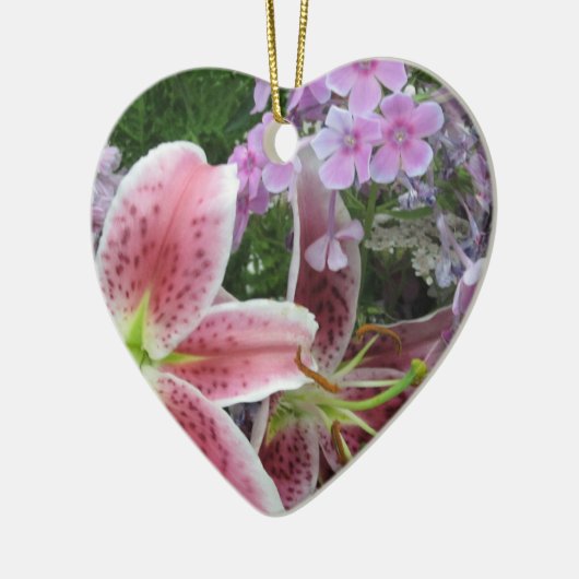  bloemen keramisch ornament (Links)