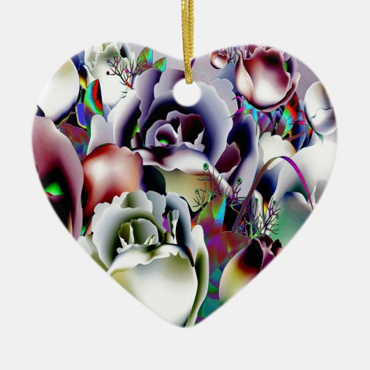 Bloemen Keramisch Ornament (Voorkant)