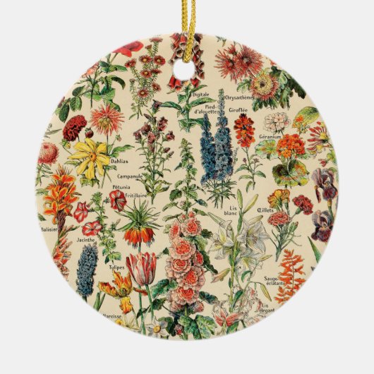  bloemen keramisch ornament (Voorkant)