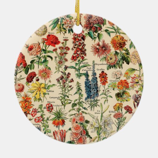  bloemen keramisch ornament (Achterkant)