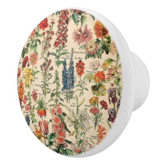  bloemen keramische knop (Rechts)