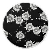 bloemen keramische knop (Voorkant)