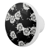 bloemen keramische knop (Rechts)