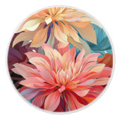 Bloemen keramische knoppen (Voorkant)