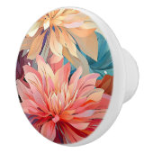 Bloemen keramische knoppen (Rechts)