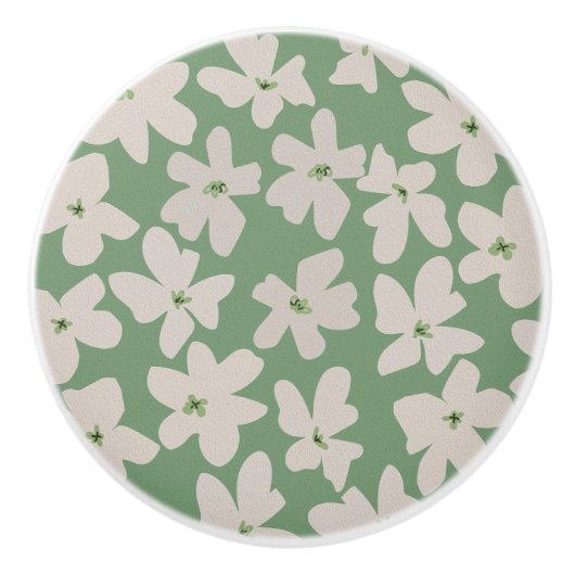 Bloemen keramische knoppen (Voorkant)