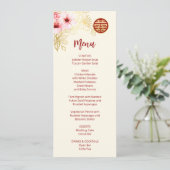 Bloemen Kersenbloesem Chinese bruiloft Kaart (Staand voorkant)