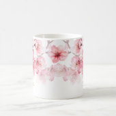 Bloemen Kersenbloesem Jouw naam Monogram Mok (Center)