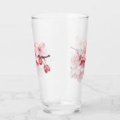 Bloemen Kersenbloesems Regendruppels Glas (Rechts)