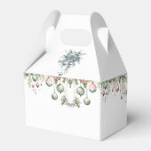 Bloemen Kerst Baby shower Party Favor Box Bedankdoosjes (Achterkant)