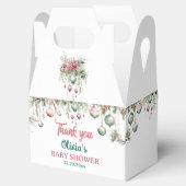 Bloemen Kerst Baby shower Party Favor Box Bedankdoosjes (Geopend)