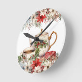 Bloemen Kerst middag Tea Holiday Ronde Klok (Hoek)