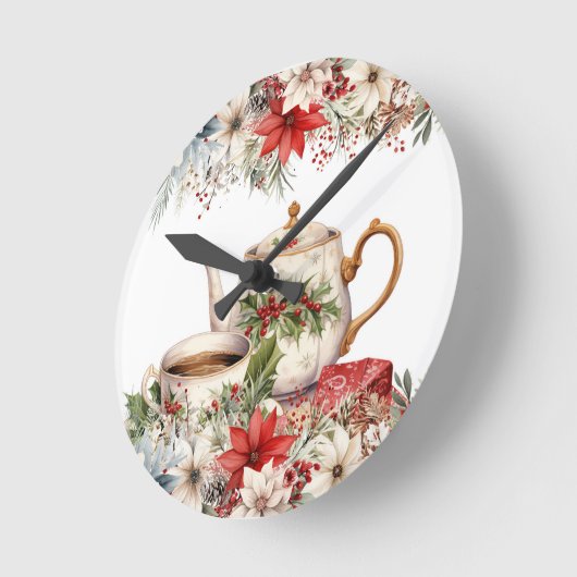 Bloemen Kerst middag Tea Holiday Ronde Klok (Hoek)