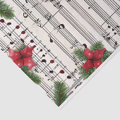  Bloemen Kerst Waterverf Muziekblad Tissuepapier (Detail)