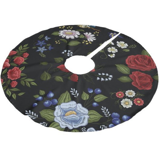 Bloemen Kerstboom Rok (Gekanteld)