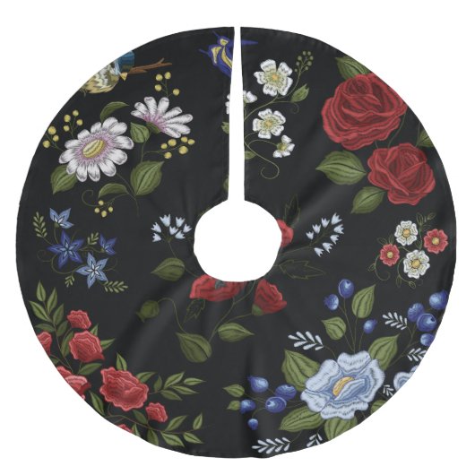 Bloemen Kerstboom Rok (Voorkant)