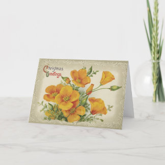 Bloemen Kerstgroeten Kaart