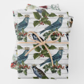  bloemen kerstmis inpakpapier vel (In situ)