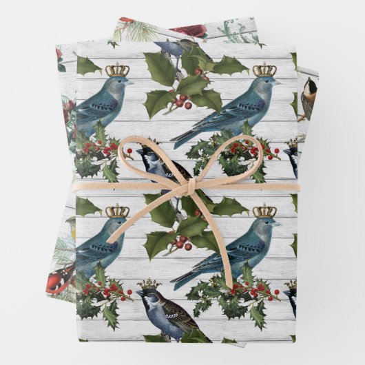  bloemen kerstmis inpakpapier vel (In situ)