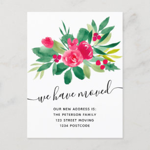 Bloemen Kerstmis winter bewegende aankondiging