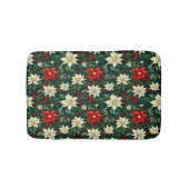 Bloemen kerstpatroon badmat (Voorkant)