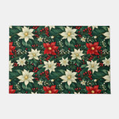 Bloemen kerstpatroon deurmat (Voorkant)