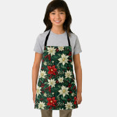 Bloemen kerstpatroon schort (Insitu)