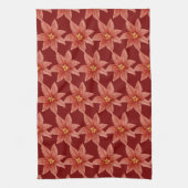 Bloemen Kerstvakantie Red Poinsettia Theedoek (Verticaal)