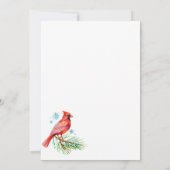 Bloemen Kerstwinter Vrolijk klein Vrijgezellenfees Kaart (Achterkant)