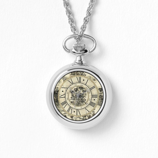  Bloemen Ketting Horloge (Voorkant)