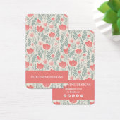 Bloemen Ketting Oorbel Roze Sieraden Display Kaart (Bureau)